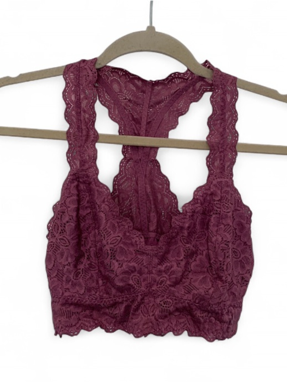 Felina Lace Racerback Purple Bralette